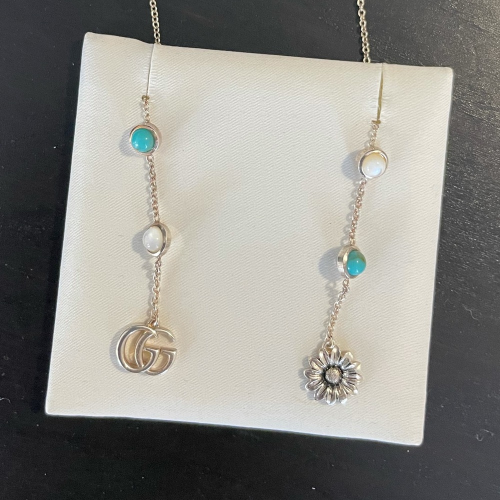 Gucci Marmont 925 Silver Earrings Drop